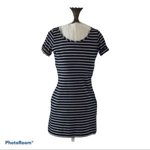 Lucky Brand XS Navy/Ivory T-Shirt Dress